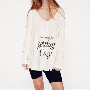 Make Offer Wildfox Getting Cozy Lagoon Henley